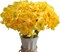 Artificial Flower Daffodil Silk Flowers Bouquet,12 Pcs,Spring Easter Flowers Decorative Home and Office Accent (Yellow)